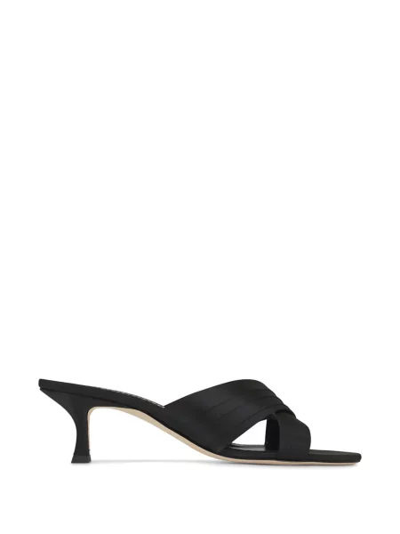 Sandale Manolo Blahnik cu bretele negru