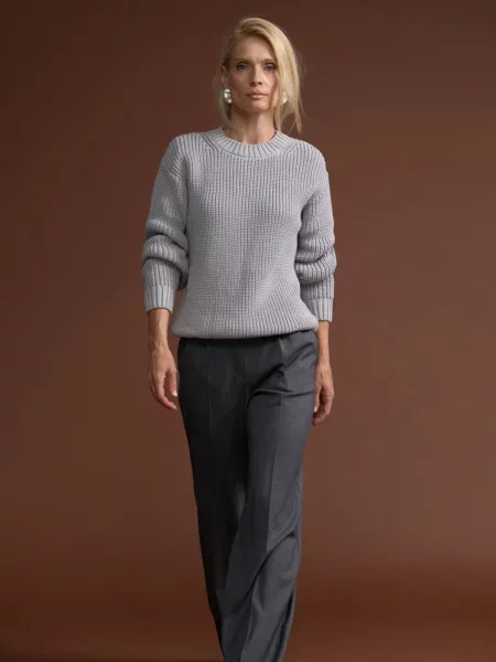 Джемпер TrikoBakh бавовна/віскоза сірий