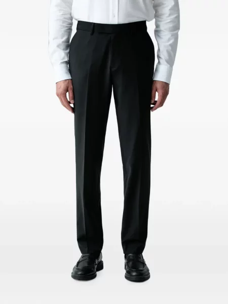 Cu centură pantaloni Karl Lagerfeld negru