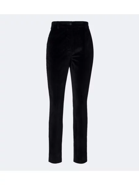 Jedwabne spodnie Dolce&gabbana czarne