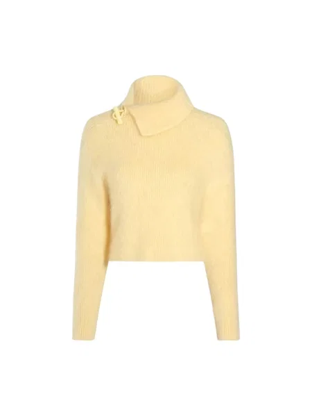 Sweter Jacquemus wełniany żółty