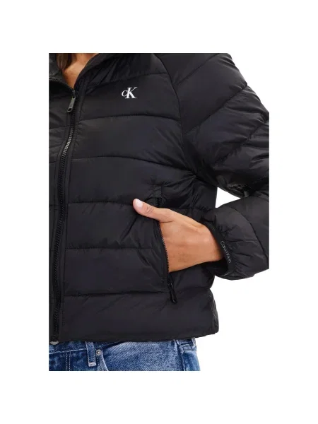 Geacă de blugi Calvin Klein Jeans negru