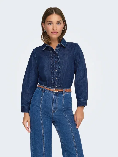 ONLY Bluză ONLKaya denim albastru