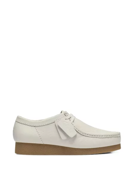 Pantofi derby Clarks Originals din piele alb