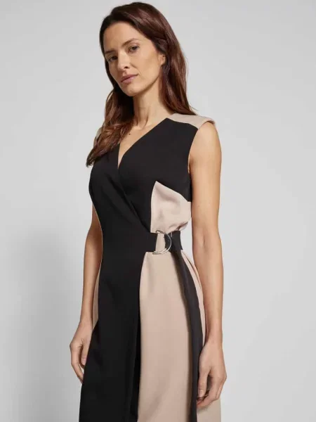 Sukienka kopertowa o długości do kolan Dkny