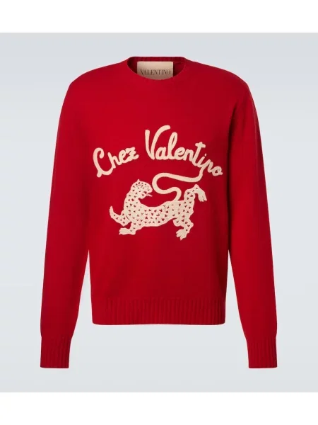 Vuneni džemper Valentino crvena