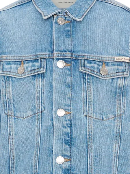 Kurtka jeansowa dziecięca Calvin Klein niebieska