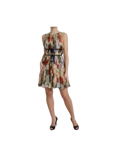 Sukienka Dolce And Gabbana w kwiatki bez rękawów