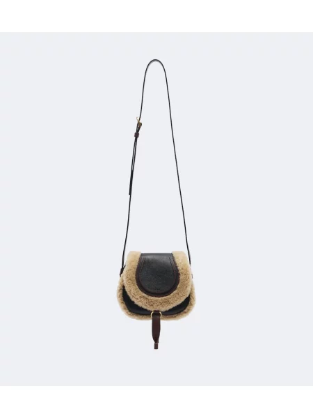 Geanta crossbody Chloé din piele negru