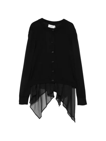 Cardigan Meimeij cu volane negru
