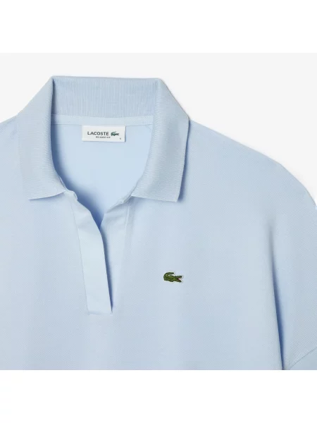 Поло Lacoste голубое