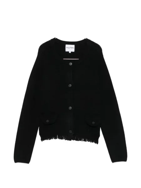 Cardigan Kujten cu franjuri negru