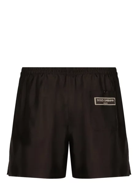 Šilkinės šortai Dolce & Gabbana ruda