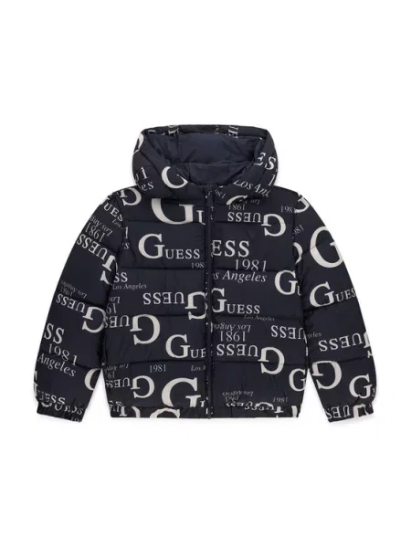 Guess Μπουφάν χειμωνιάτικο Σκούρο Oversize μπλε