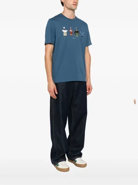Tricou Ps Paul Smith cu imagine albastru