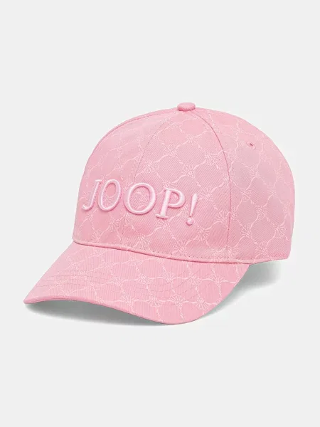 Шапка с козирка Joop! с десен бежово