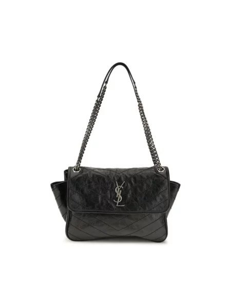 Torebka Saint Laurent skórzana czarna