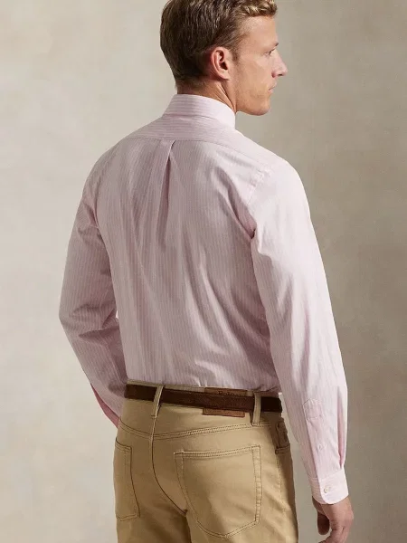 Πουκάμισο Polo Ralph Lauren BISTRCH POPLIN ροζ