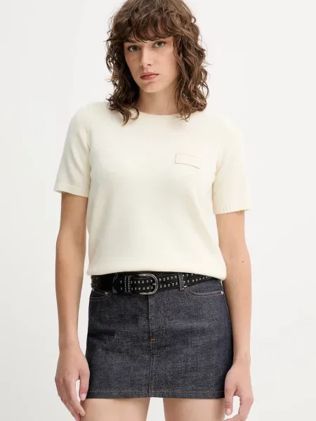 MUNTHE pulover de lana PANTAS bej