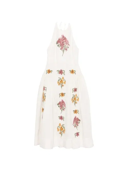 Rochie midi Agua By Agua Bendita până la genunchi cu gât halter de costum