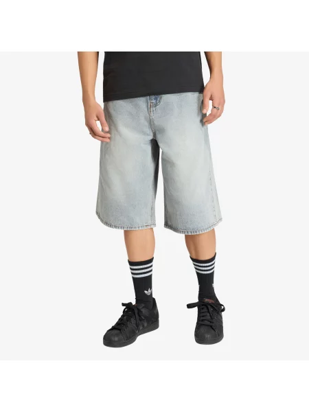 Pantaloni scurți adidas Denim Shorts Indigo Denim 36 albastru