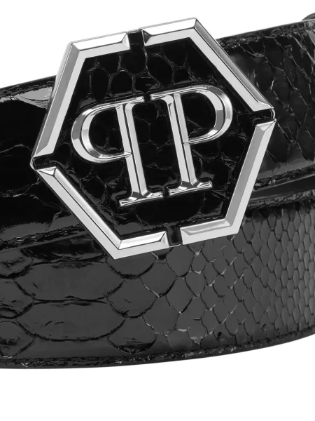 Curea Philipp Plein cu cataramă negru