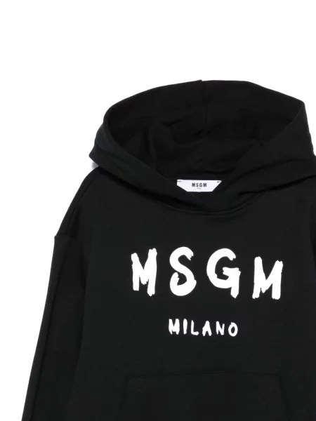 Bluza z kapturem dziecięca Msgm czarna