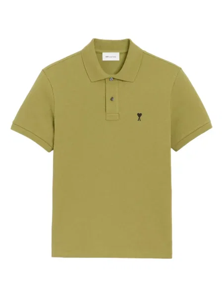 Polo majica Ami Paris zelena