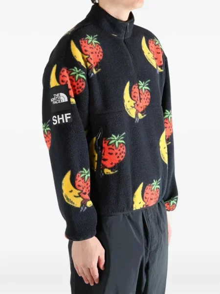 Geacă The North Face din fleece negru