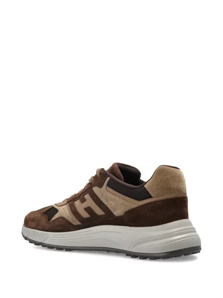 Sneakerși Hogan din piele de căprioară maro