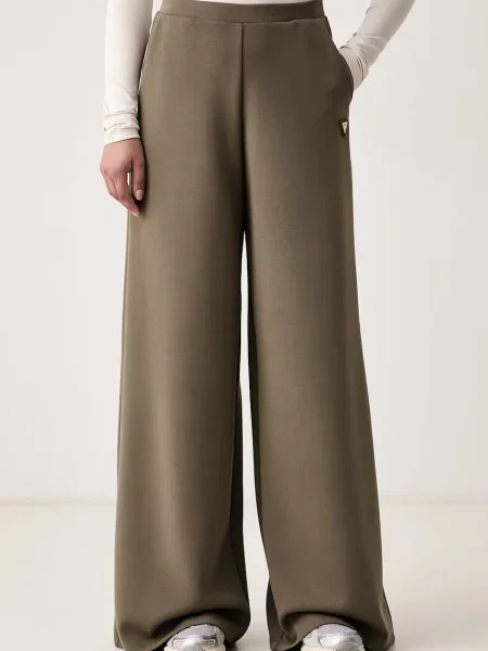 Guess pantaloni de trening pentru femei OLYMPE verde