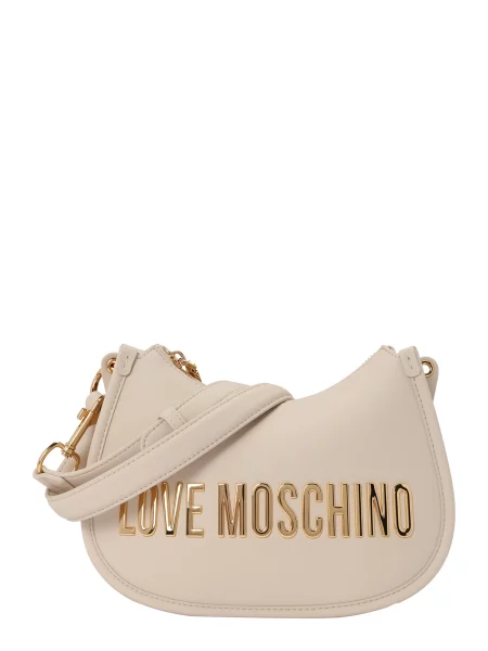 Crossbody torbica Love Moschino bela