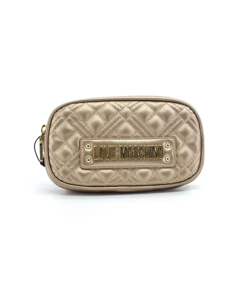 Portfel Love Moschino skórzany żółty