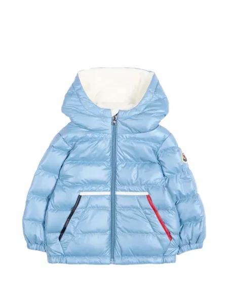 Kurtka puchowa dziecięca Moncler Enfant niebieska