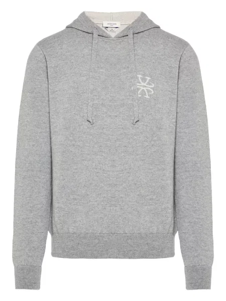 Mikina s kapucí Jacob Cohen s výšivkou šedá