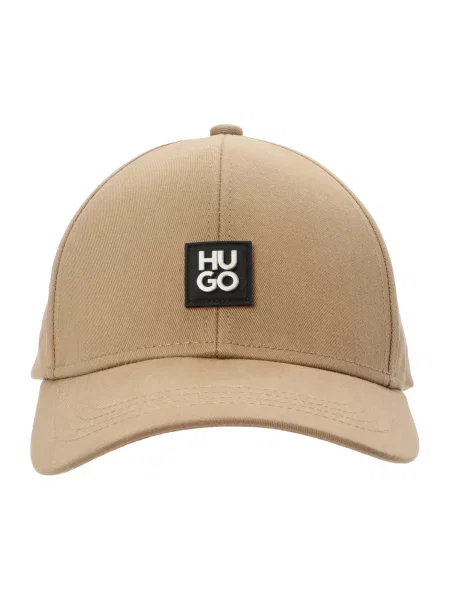 HUGO Șapcă Jake maro cămilă / negru alb