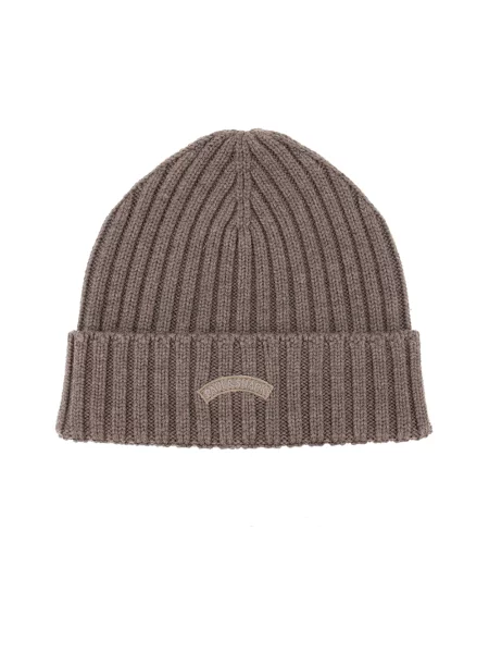 Paul&Shark czapka beanie wełniana brązowa