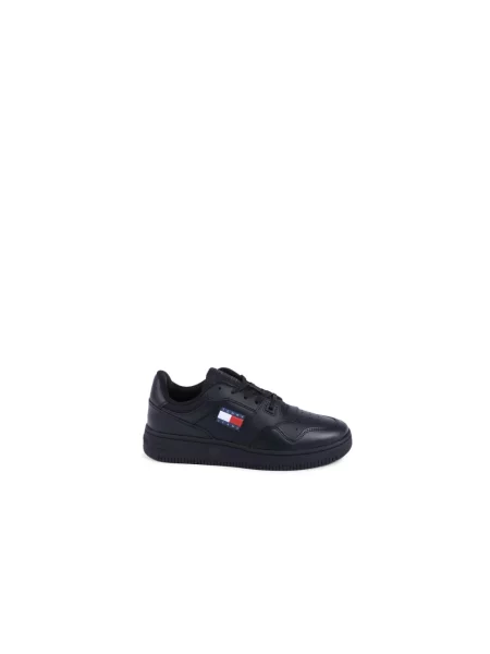Trampki Tommy Jeans skórzane retro czarne