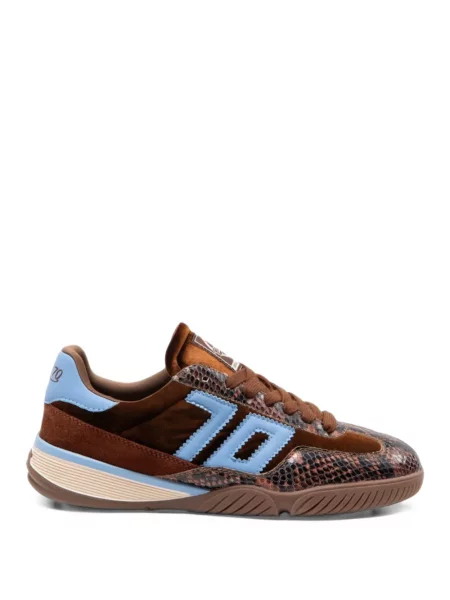 Fűzős csipkés sneaker Back 70 barna