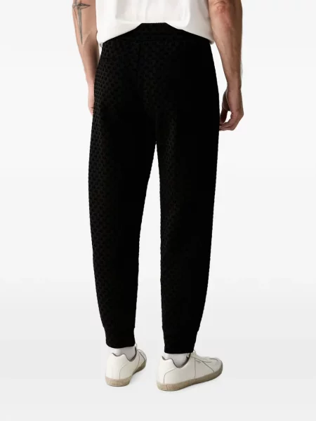 Pantaloni Armani Exchange alergare cu cordon negru