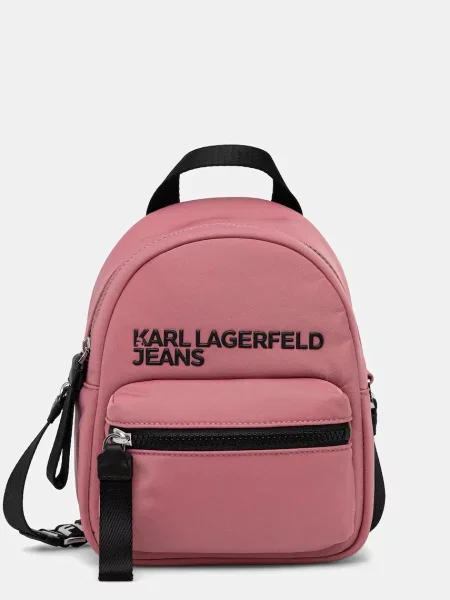 Чанта през рамо Karl Lagerfeld Jeans дамска розово