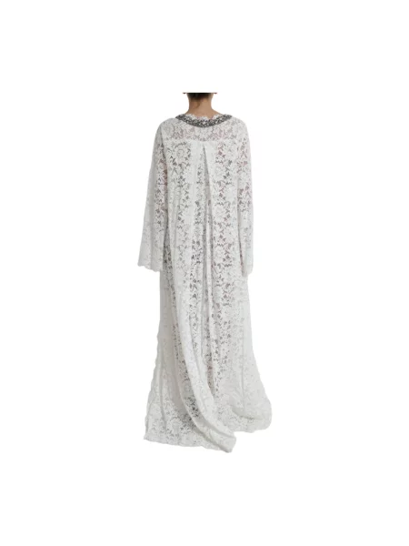 Sukienka maxi Dolce And Gabbana biała