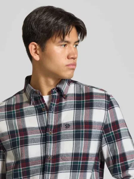 Koszula casualowa o kroju regular fit z czystej bawełny Superdry biała