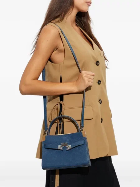Kabelka Tory Burch modrá