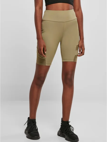 Pantaloni scurți pentru ciclism Urban Classics cu talie înaltă plasă