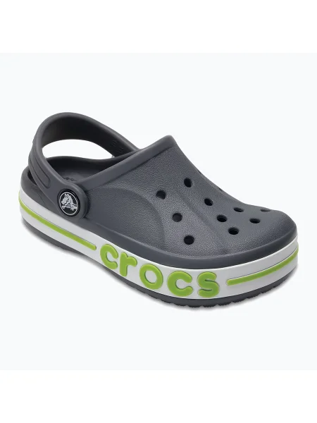 Gyerek papucs Crocs Bayaband Clog Kids charcoal Bayaband Clog Kids szürke