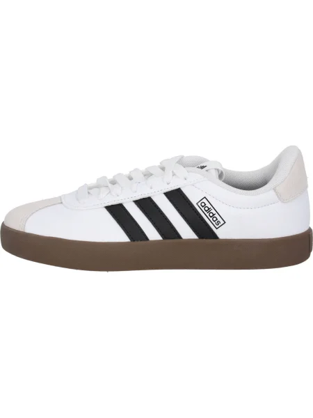 ADIDAS SPORTSWEAR Nízke tenisky Court béžová / svetlosivá / čierna biela