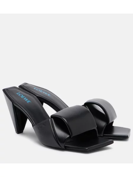 Papuci tip mules Loewe din piele negru