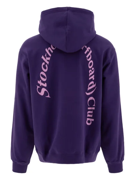 Hoodie Stockholm Surfboard Club με σχέδιο μωβ
