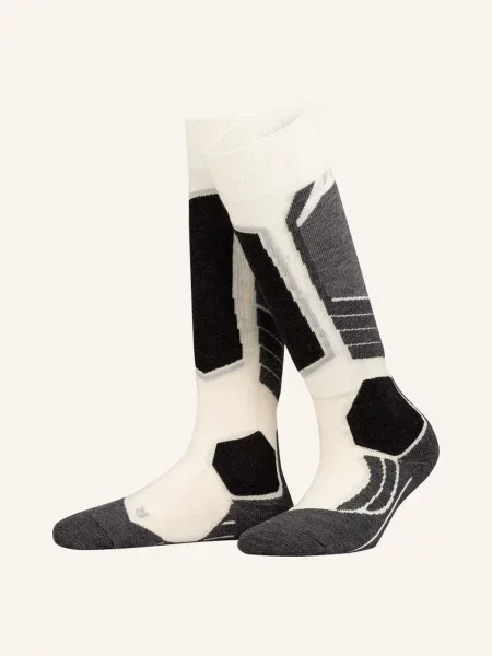 Falke Skarpety Narciarskie Wool Z Wełny Merino weiss
